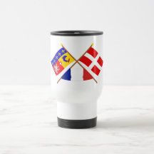 Crossed flags of Rhône-Alpes and Savoie Coffee Mug