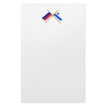 Crossed flags of Russia and Kamchatka Krai Stationery Paper