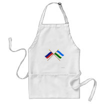 Crossed flags of Russia and Rep. of Bashkortostan Aprons
