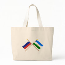 Crossed flags of Russia and Rep. of Bashkortostan Tote Bag
