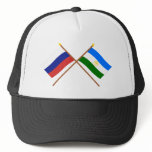 Crossed flags of Russia and Rep. of Bashkortostan Trucker Hats