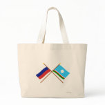 Crossed flags of Russia and Sakha Republic bags