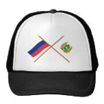 Crossed flags of Russia and Tomsk Oblast Mesh Hat