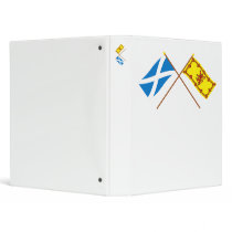 Crossed Flags of Scotland binders by Vexillophile Crossed Flags of Scotland binders