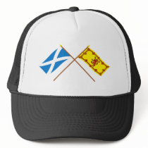 Crossed Flags of Scotland Mesh Hat