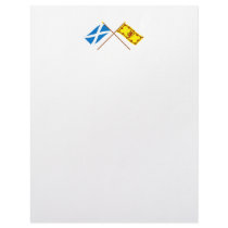Crossed Flags of Scotland Letterhead