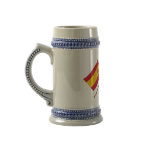 Crossed flags of Spain and Castilla-La Mancha mugs