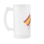 Crossed flags of Spain and Castilla y León mugs