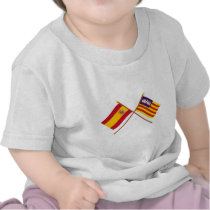 Crossed flags of Spain and the Balearic Islands Shirts