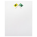 Crossed Flanders and East Flanders Flags Letterhead