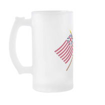 Crossed Grand Union and Delaware Militia Flags Mugs