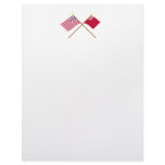 Crossed Grand Union and Forster-Knight Flags Custom Letterhead