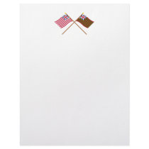 Crossed Grand Union and Grand Union Naval Flags Custom Letterhead