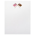 Crossed Grand Union and Grand Union Naval Flags Custom Letterhead