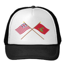 Crossed Grand Union and Hanover Associators Flags Hats