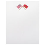 Crossed Grand Union and Hanover Associators Flags Letterhead Template