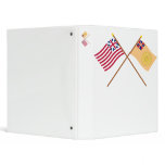 Crossed Grand Union and New Hampshire 2nd Regiment 3 Ring Binder
