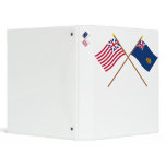 Crossed Grand Union and New Hampshire 2nd Regiment Vinyl Binder