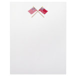 Crossed Grand Union and New York Liberty Flags letterhead