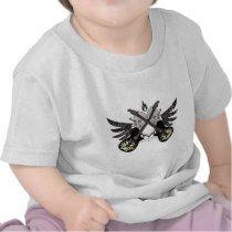 Crossed Guitars and Skulls t-shirts