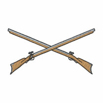 Crossed Kentucky Rifles embroidered shirts