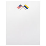 Crossed Malaysia and Perlis flags Customized Letterhead