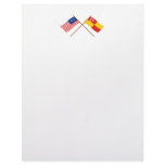 Crossed Malaysia and Selangor flags Custom Letterhead
