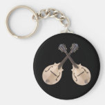 CROSSED  MANDOLINS- KEYCHAIN