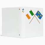 Crossed Munster Province Flags 3 Ring Binders