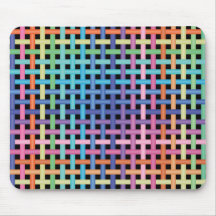 crossed pattern mouse pads