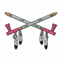 Crossed Peace Pipes
