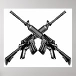Crossed Rifles Poster