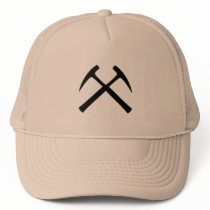 Crossed Rock Hammers Cap hats by yarddawg Crossed Rock Hammers Cap hats