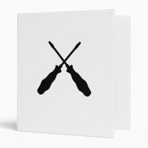 Crossed Screwdriver tools Binder