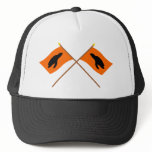Crossed Sea Turtle Nesting Flags Mesh Hats