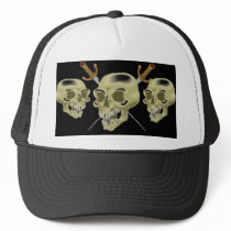 Crossed Swords & Skulls Medieval Baseball Hat