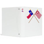 Crossed Texas and Long's Expedition Flags binders