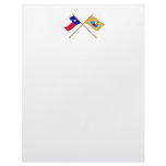 Crossed Texas and San Jacinto Flags Letterhead Design