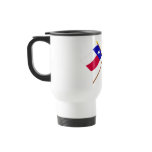 Crossed Texas and Troutman Flags mugs