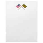 Crossed US and Brigantine Reprisal Flags Letterhead