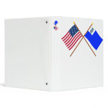 Crossed US and Connecticut Privateer Flags Binders