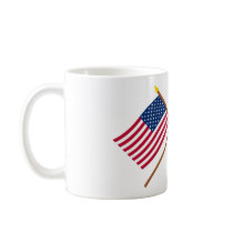 Crossed US and Rattlesnake Flags Mug