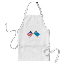 Crossed US and South Carolina Militia Flags Apron