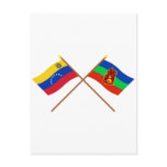 Crossed Venezuela and Amazonas Flags Post Card