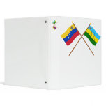 Crossed Venezuela and Anzoátegui Flags Binder