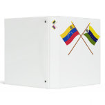Crossed Venezuela and Apure Flags Vinyl Binders