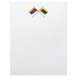 Crossed Venezuela and Apure Flags Personalized Letterhead