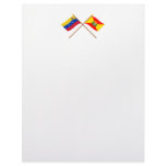 Crossed Venezuela and Aragua Flags Custom Letterhead
