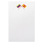Crossed Venezuela and Aragua Flags Stationery Design