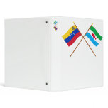 Crossed Venezuela and Dependencias Federales Flags 3 Ring Binders